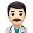 Man Health Worker: Light Skin Tone
