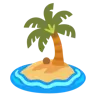 Desert Island Emoji 🏝 image - Google Noto Color style