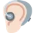 Ear With Hearing Aid: Light Skin Tone