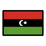 Flag: Libya Emoji 🇱🇾 image - OpenMoji style