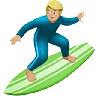 Man Surfing: Medium-Light Skin Tone Emoji 🏄🏼‍♂️ image - Apple style