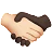 Handshake: Light Skin Tone, Dark Skin Tone