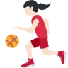 Woman Bouncing Ball: Light Skin Tone Emoji ⛹🏻‍♀️ image - Twitter / X (Twemoji) style