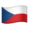 Flag: Czechia Emoji 🇨🇿 image - Apple style