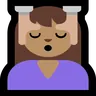Person Getting Massage: Medium Skin Tone Emoji 💆🏽 image - Microsoft Windows 10 Segoe UI Emoji style