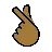 Hand With Index Finger And Thumb Crossed: Medium-Dark Skin Tone