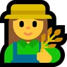 Woman Farmer Emoji 👩‍🌾 image - Microsoft Windows 10 Segoe UI Emoji style
