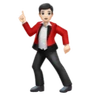 Man Dancing: Light Skin Tone Emoji 🕺🏻 image - Huawei Harmony OS style