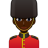 Man Guard: Dark Skin Tone Emoji 💂🏿‍♂️ image - Emojidex style