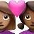 Couple With Heart: Woman, Woman, Medium Skin Tone, Medium-Dark Skin Tone