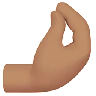 Pinched Fingers: Medium Skin Tone Emoji 🤌🏽 image - Apple style