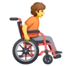 Person In Manual Wheelchair Facing Right Emoji 🧑‍🦽‍➡️ image - Samsung style