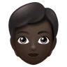 Person: Dark Skin Tone Emoji 🧑🏿 image - Huawei Harmony OS style