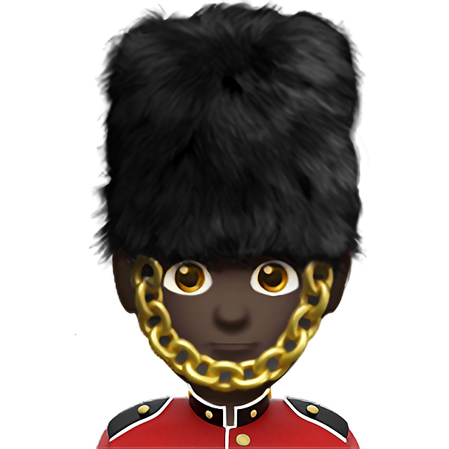 Man Guard: Dark Skin Tone