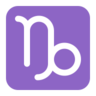 Capricorne Emoji ♑ image - Microsoft Classic 2D style