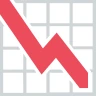 Wykres z trendem w dół Emoji 📉 image - EmojiTwo style