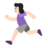 Woman Running: Light Skin Tone