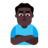 Man Pouting: Dark Skin Tone