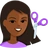Person Getting Haircut: Medium-Dark Skin Tone