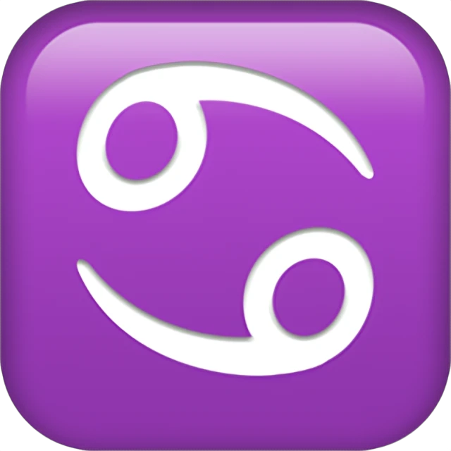 ♋ - Cancer Emoji Meaning, Copy and Paste