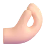 Pinched Fingers: Light Skin Tone Emoji 🤌🏻 image - Microsoft 3D Fluent style
