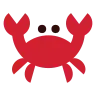 Crab Emoji 🦀 image - Tossface style