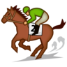Horse Racing: Medium Skin Tone Emoji 🏇🏽 image - Emojidex style