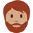 Person: Medium Skin Tone, Beard