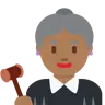 Woman Judge: Medium-Dark Skin Tone Emoji 👩🏾‍⚖️ image - Twitter / X (Twemoji) style