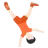 Person Cartwheeling: Light Skin Tone