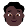 Person: Dark Skin Tone Emoji 🧑🏿 image - Microsoft Classic 2D style