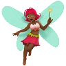 Woman Fairy: Medium-Dark Skin Tone Emoji 🧚🏾‍♀️ image - Apple style