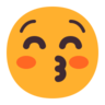 닫힌 눈으로 키스하는 얼굴 Emoji 😚 image - Microsoft Classic 2D style
