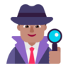 Man Detective: Medium Skin Tone Emoji 🕵🏽‍♂️ image - Microsoft Classic 2D style