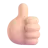 Thumbs Up: Light Skin Tone