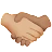Handshake: Medium-Light Skin Tone, Medium Skin Tone