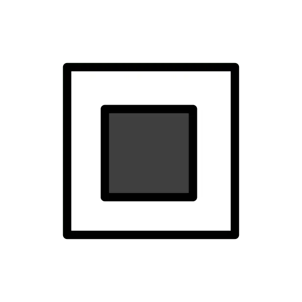 White Square Button