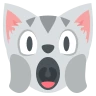 Face de chat lasse Emoji 🙀 image - EmojiTwo style