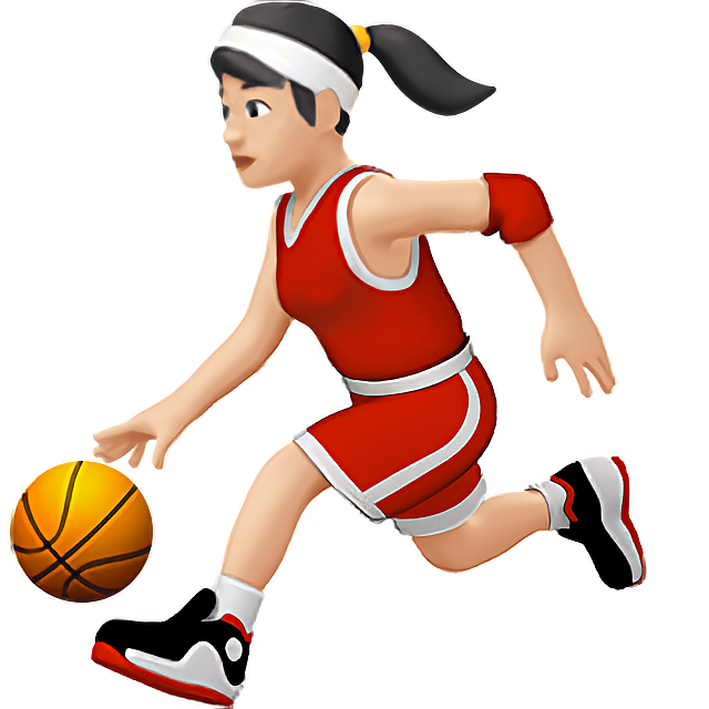 Woman Bouncing Ball: Light Skin Tone