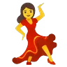 Dançarino Emoji 💃 image - Google Noto Color Animated style