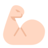Flexed Biceps: Light Skin Tone Emoji 💪🏻 image - Microsoft Classic 2D style