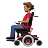Man In Motorized Wheelchair: Medium Skin Tone