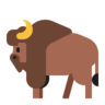 วัวกระทิง Emoji 🦬 image - Microsoft Classic 2D style