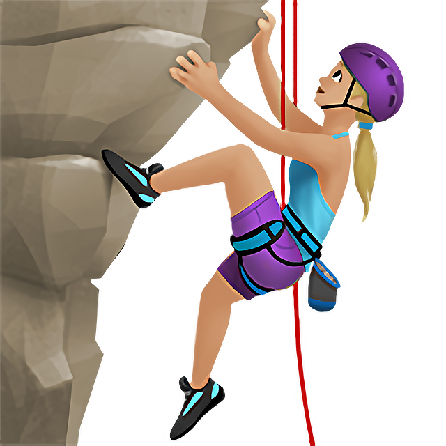 Woman Climbing: Medium-Light Skin Tone