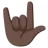 Love-You Gesture: Dark Skin Tone