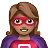 Woman Superhero: Medium Skin Tone