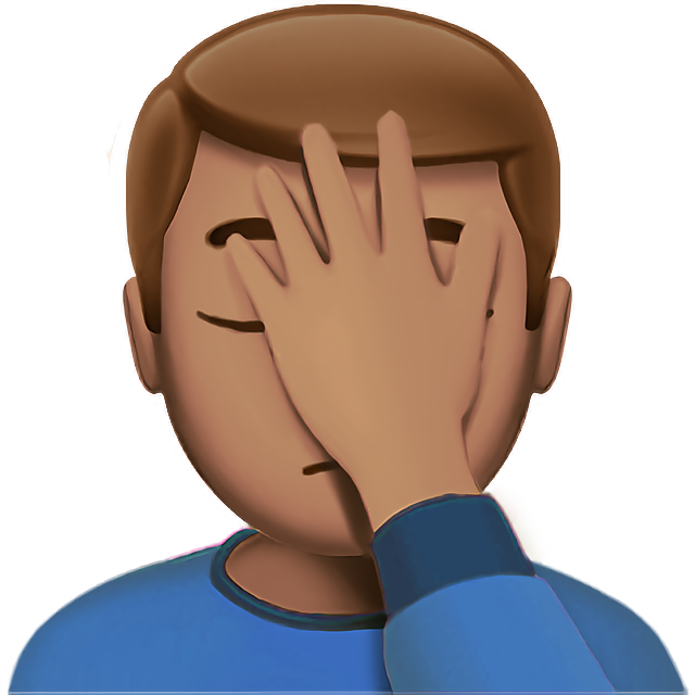 Man Facepalming: Medium Skin Tone
