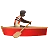 Person Rowing Boat: Dark Skin Tone