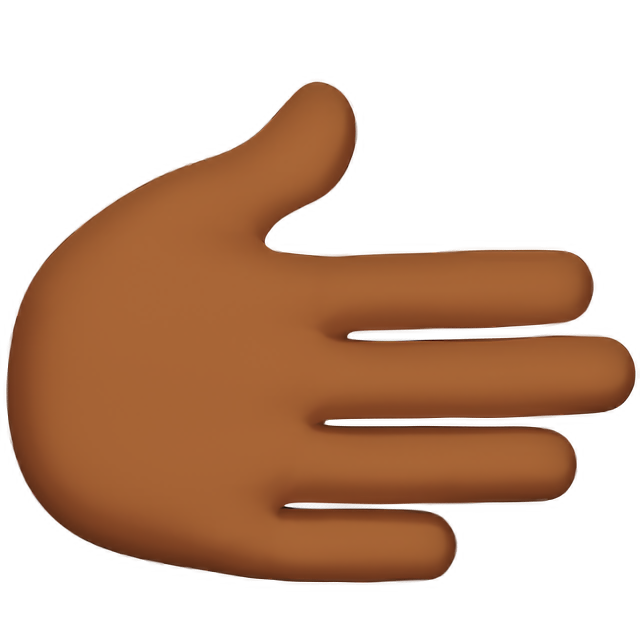 Rightwards Hand: Medium-Dark Skin Tone