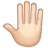 Raised Back Of Hand: Light Skin Tone